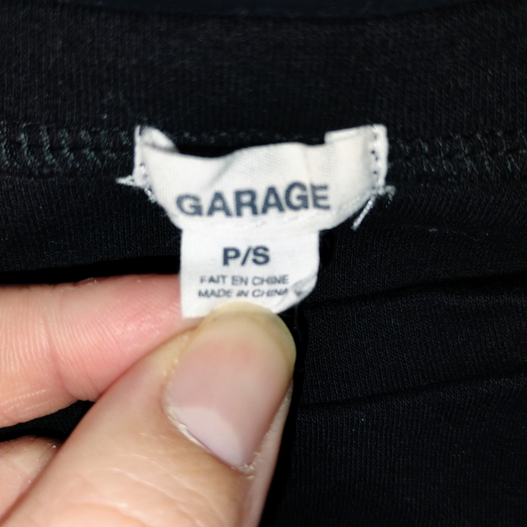 Garage Y2K Black Short Sleeve Tee with Graphic Design - Picture 4 of 4